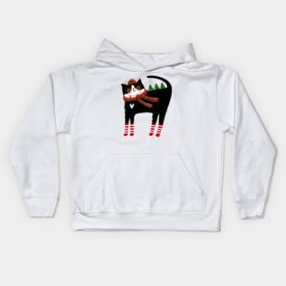 The Christmas Cat Kids Hoodie